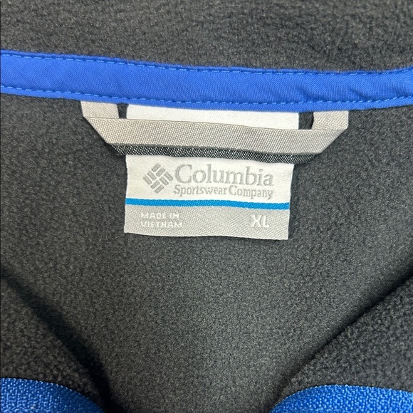 Columbia Blue and Gray Fleece Pullover with Pink Accents - Picture 2 of 2